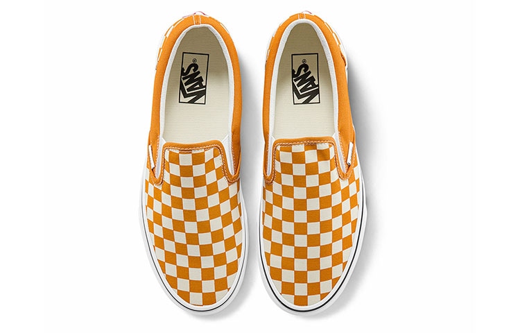 Vans Slip-On Yellow White — фото 2