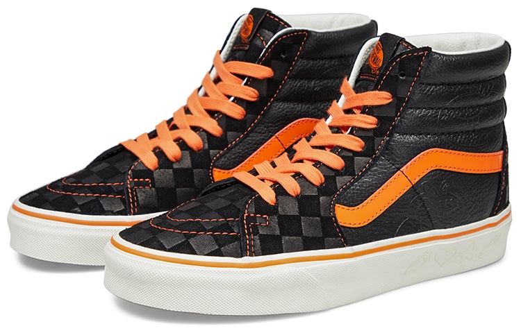 Vans Miro&Wujo x Vans SK8 High Black Orange — фото 2
