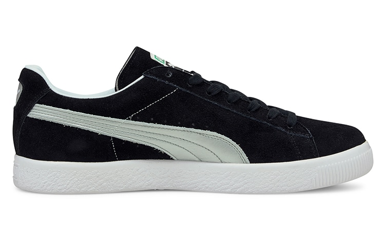 Puma Suede Black Silver — фото 1
