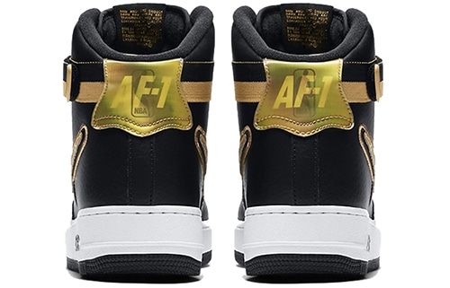 Nike Air Force 1 "For the Love of the Game" Black/Metallic — фото 4