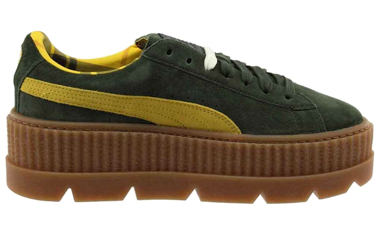 Puma Rihanna Fenty Cleated Creeper Suede Green — фото 1