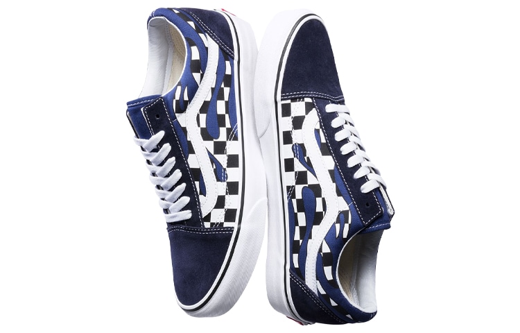 Vans Old Skool Blue Checkerboard — фото 2