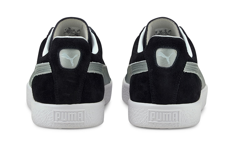 Puma Suede Black Silver — фото 4