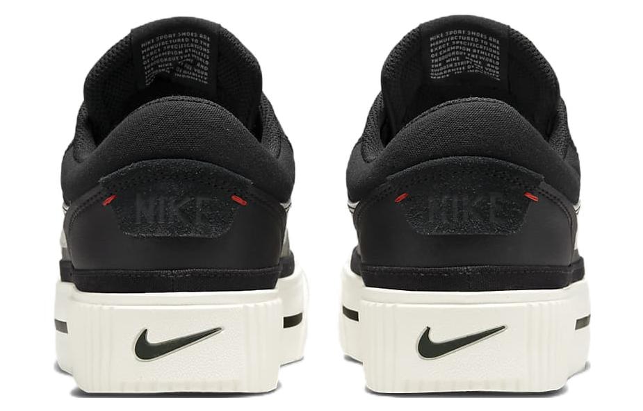 Nike Court Legacy Lift Black White — фото 4