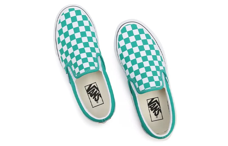 Vans Slip-On Green White — фото 3