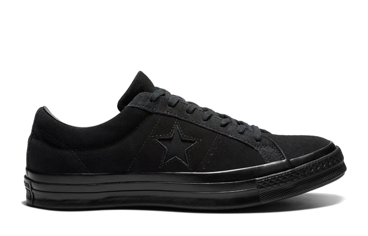 Converse One Star Suede Triple Black Low Top — фото 1