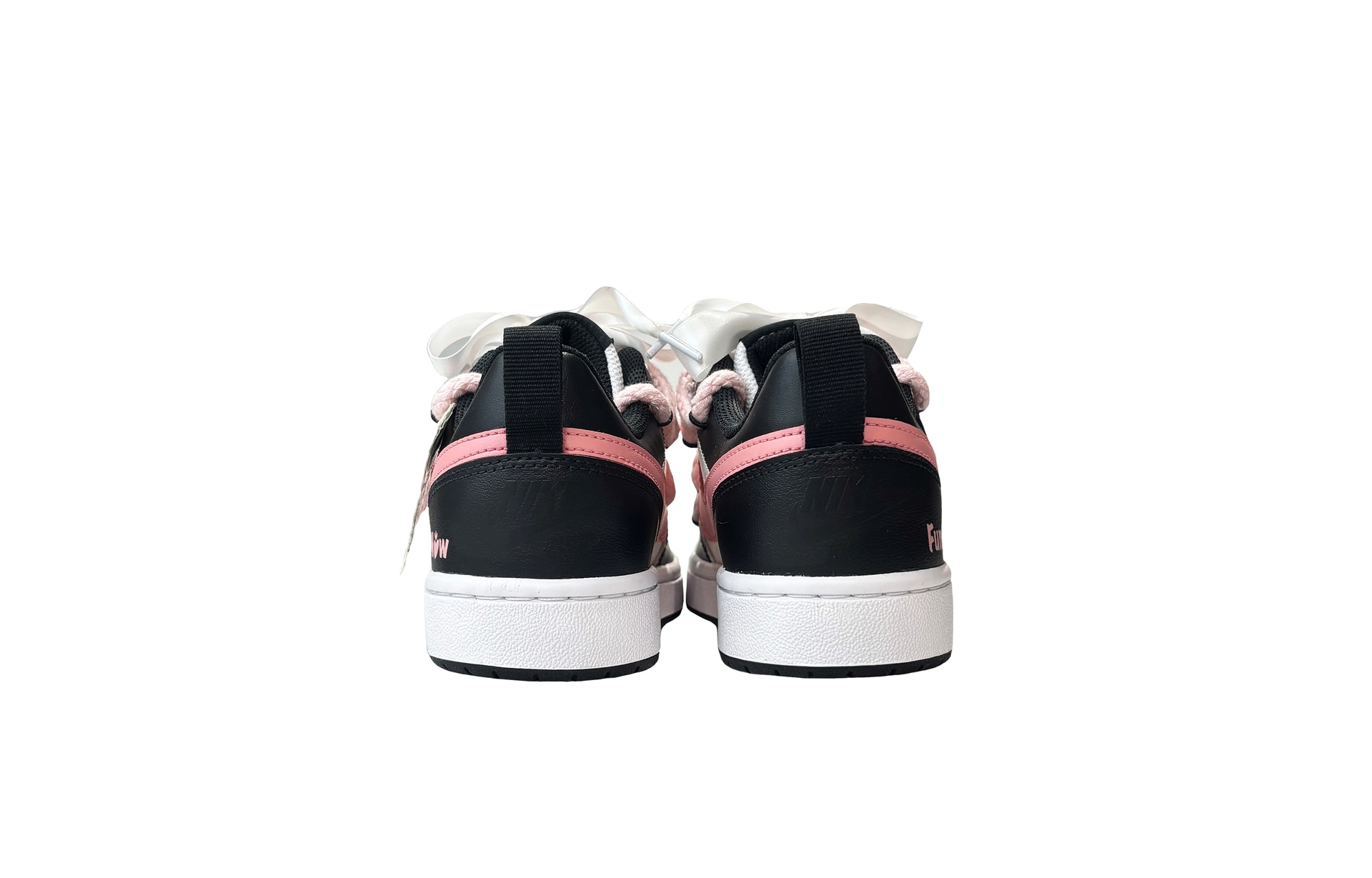 Nike Court Borough Low 2 Black Pink — фото 3