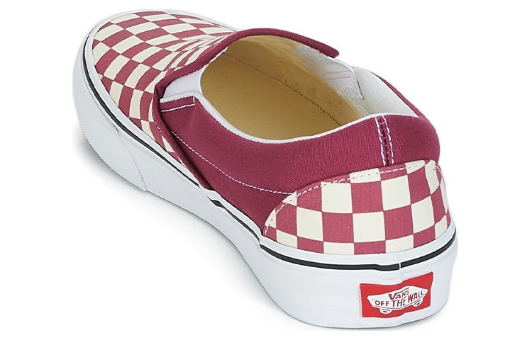 Vans Slip-On Checkerboard White Purple — фото 3