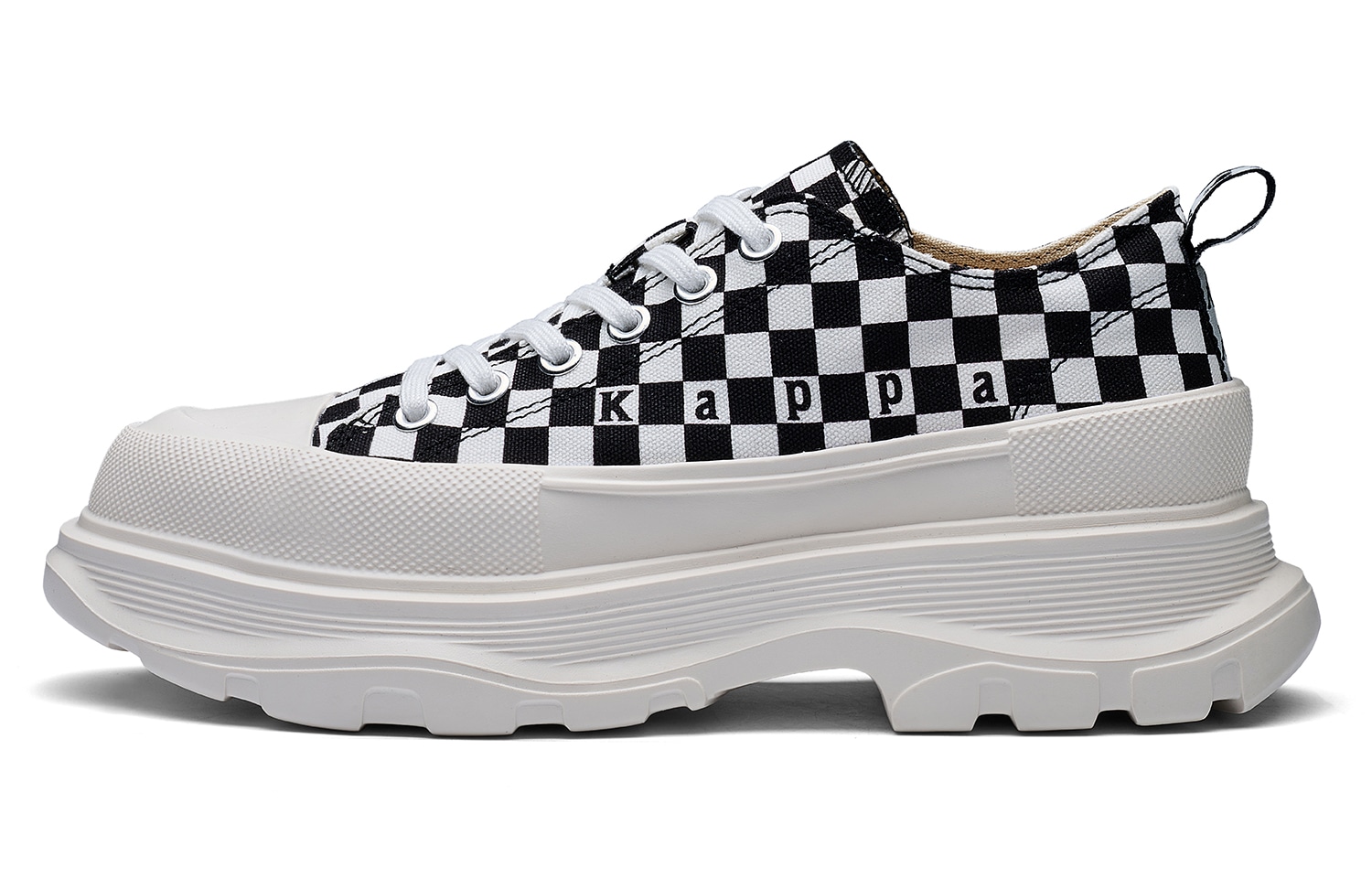 Кроссовки Kappa Back-to-Back Checkerboard Low Sneakers White Black