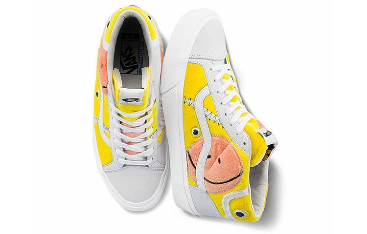 Vans Mid Skool Vlt Lx White Yellow — фото 3