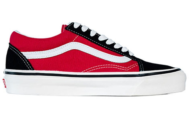 Vans Old Skool Anaheim Low Black Red — фото 1