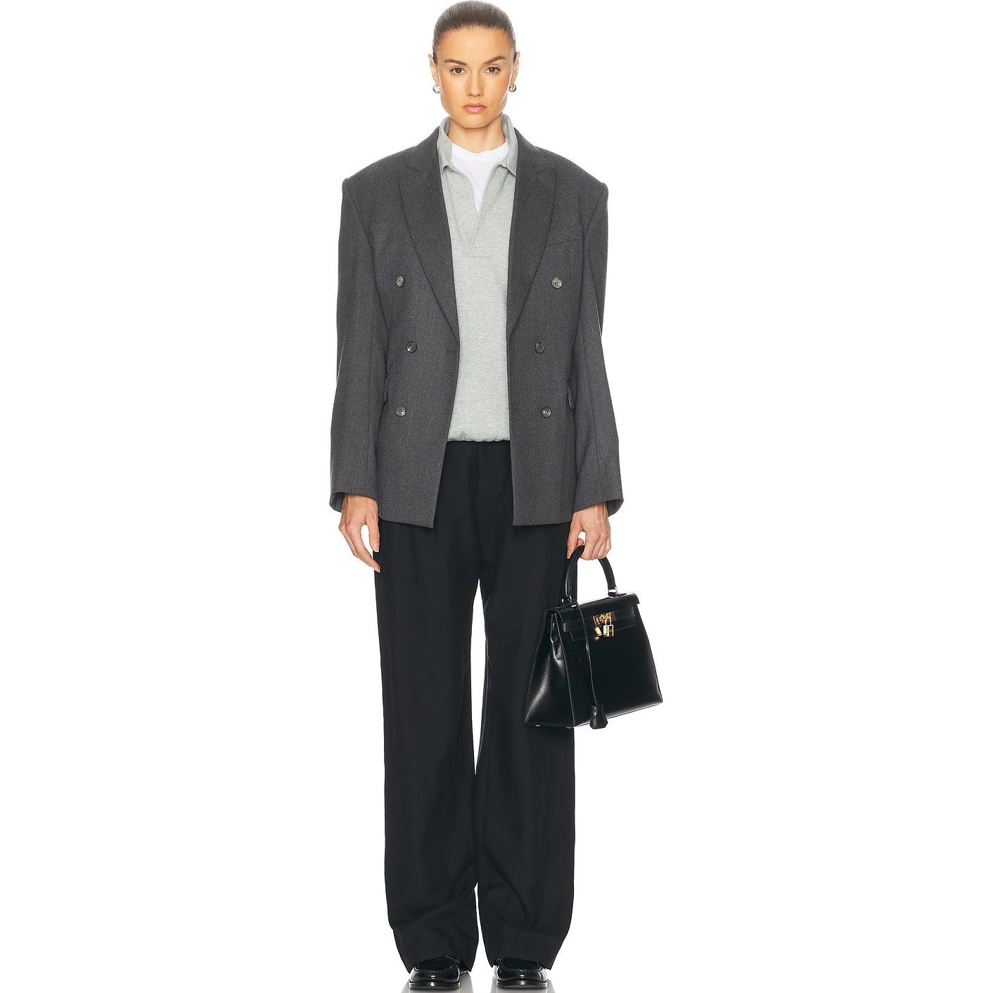 Fear Of God Essentials FW24 Holiday Core Polo Light Mist Grey — фото 5