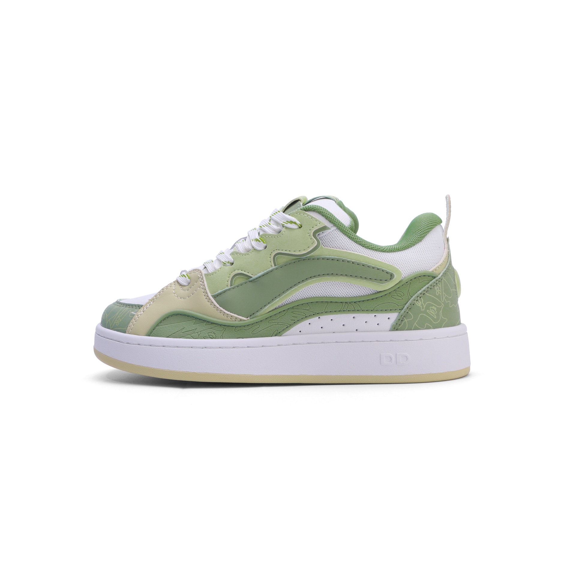 GLO BULL Bread Shoes Colorblock Low Sneakers