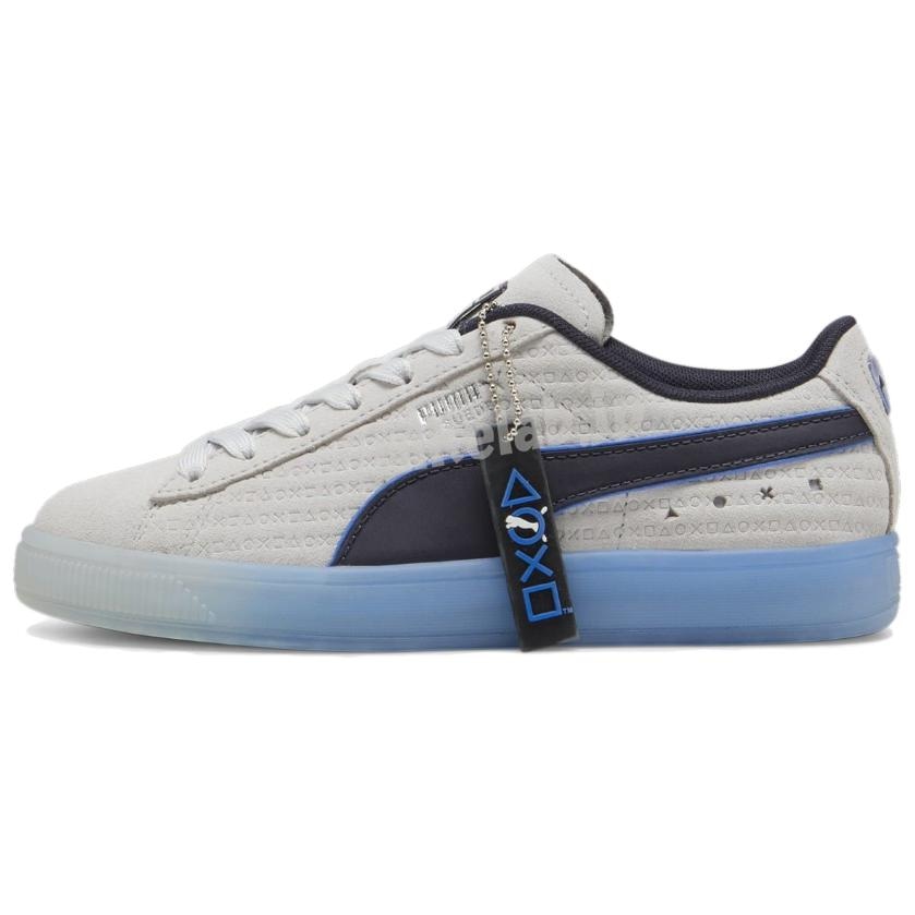 PUMA/彪马 PlayStation x PUMA Suede Low Grey Blue
