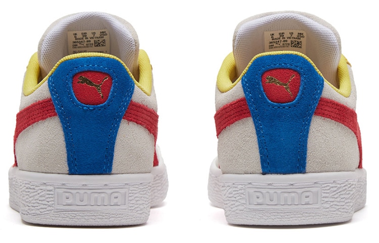Puma Suede Classic White Yellow — фото 4