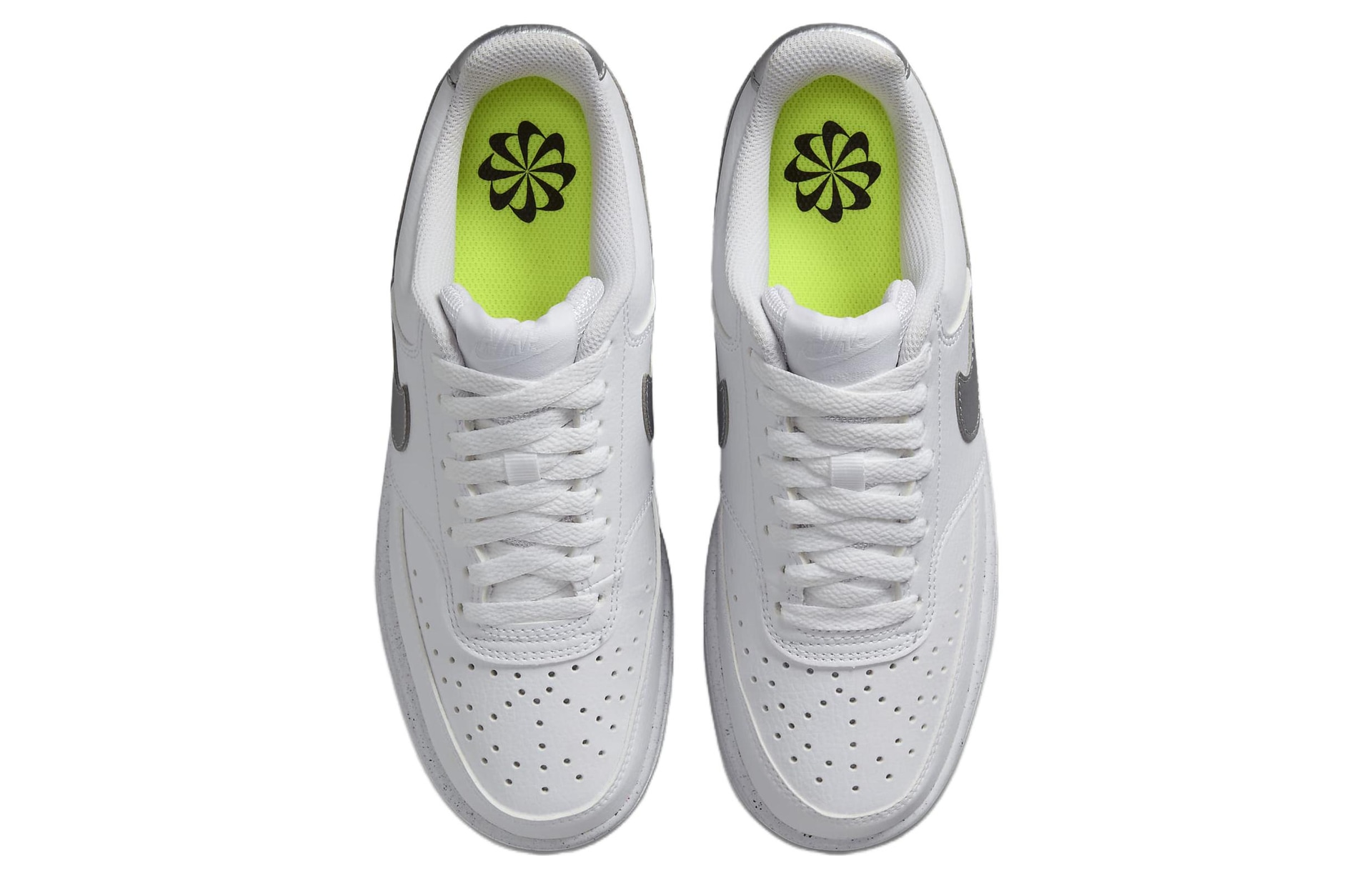 Nike Court Vision 1 Low Next Nature White Silver — фото 3