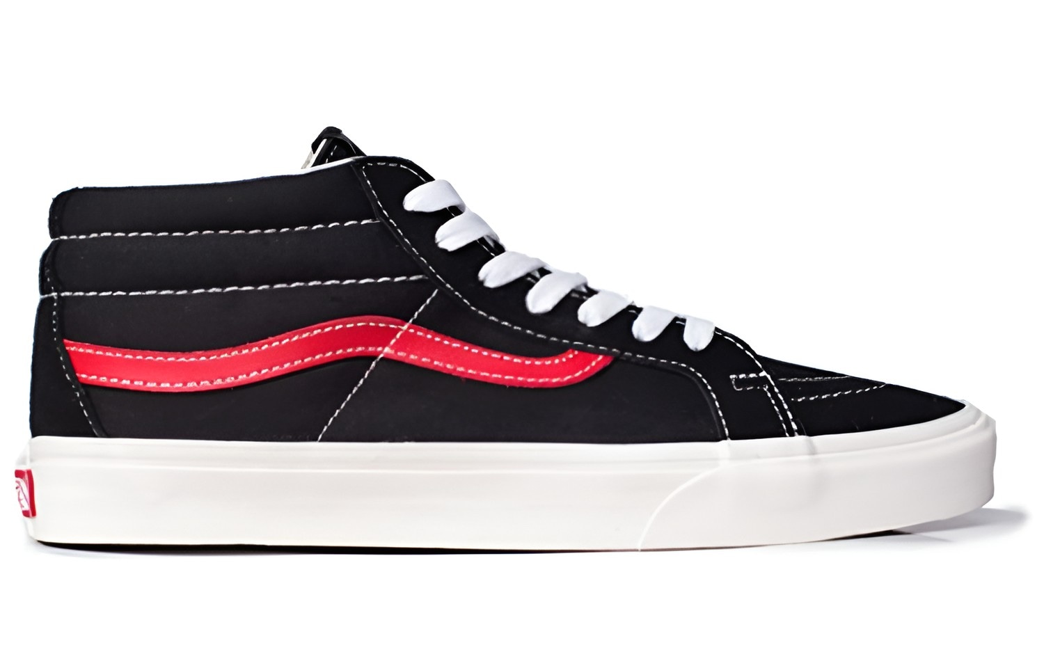 Vans SK8 Mid Black Red — фото 1