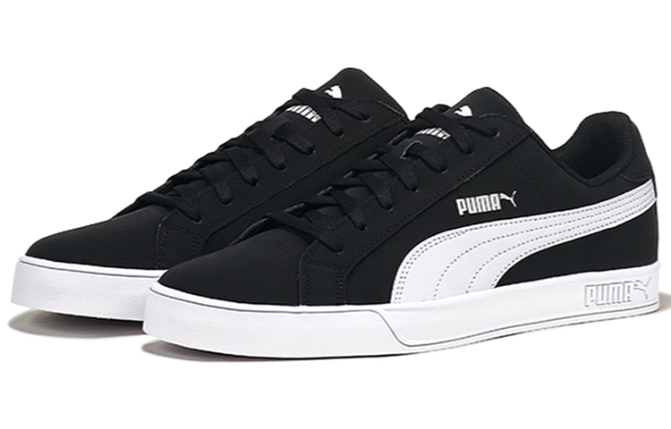 Puma Smash Vulc Black White — фото 1
