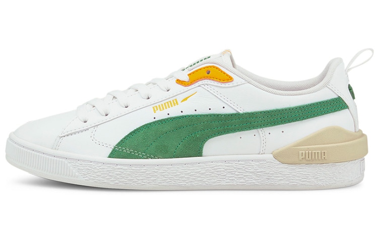 Кроссовки Puma Suede Low White Green Yellow
