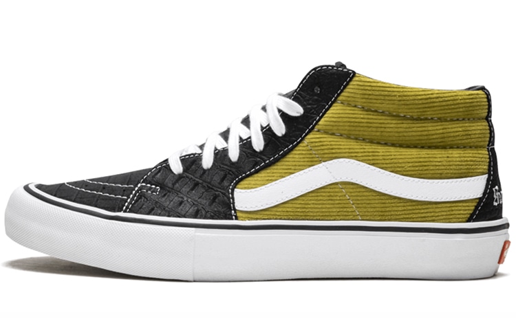 Кроссовки Vans Supreme x Vans SK8 Croc Corduroy Mustard