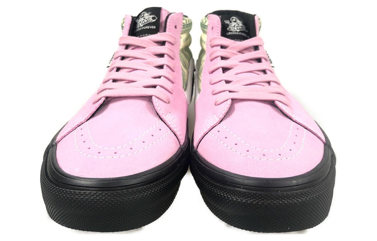 Vans Supreme x Vans Skate Grosso Mid Pink Green — фото 2