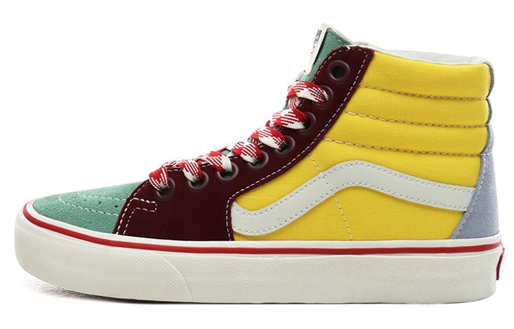 Кроссовки Vans SK8 High Yellow Green Red