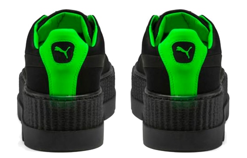 Puma Rihanna Fenty Cleated Creeper Surf Black Green — фото 3