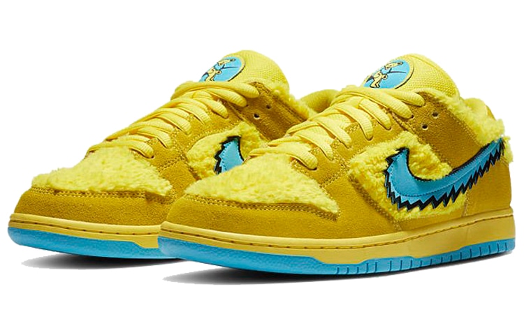 Nike Grateful Dead x Nike Dunk SB Pro "Opti Yellow" — фото 2