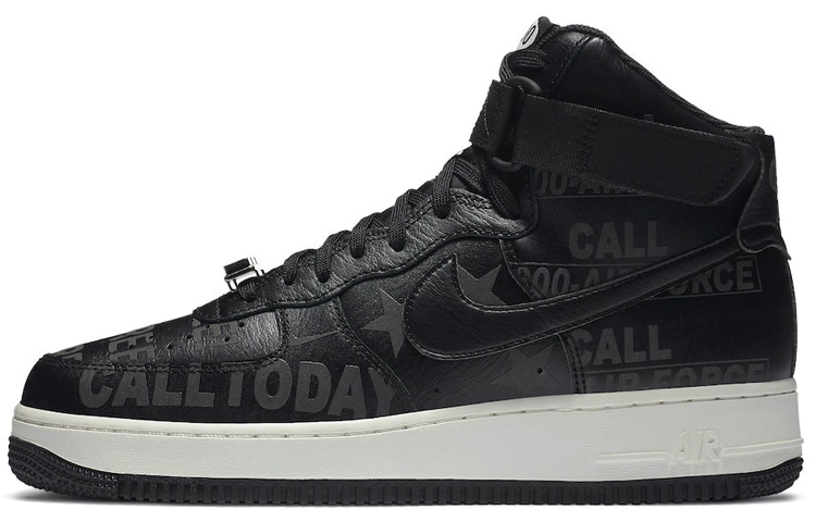 Кроссовки Nike Air Force 1 '07 Premium "Toll Free" 3M High Black Grey