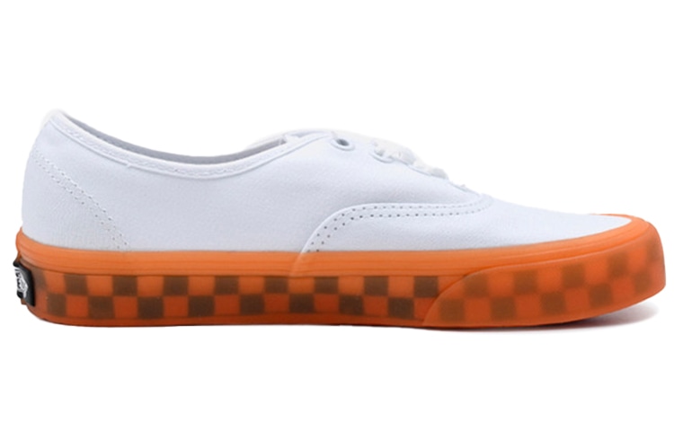 Vans Authentic White Orange — фото 1
