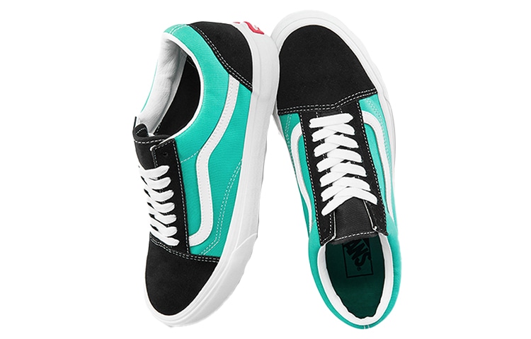 Vans Old Skool Blue Black White — фото 3