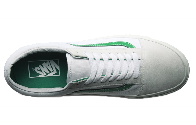 Vans Old Skool Green White — фото 2