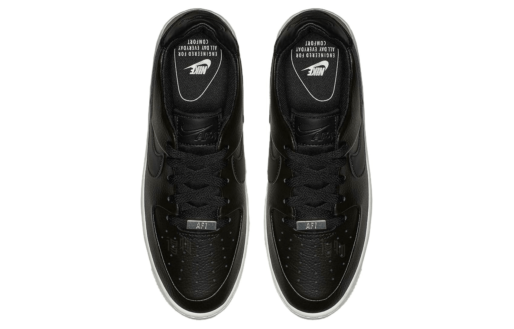 Nike Air Force 1 Sage Low Triple Black White — фото 2