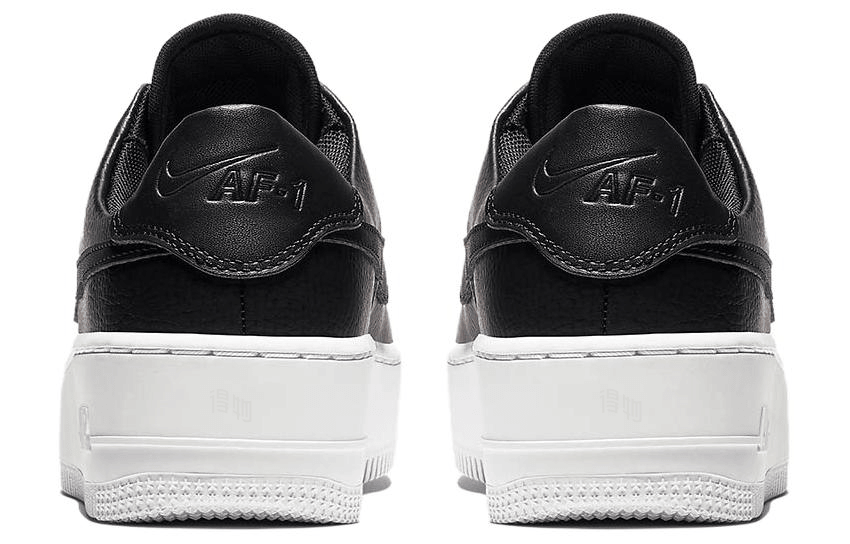 Nike Air Force 1 Sage Low Triple Black White — фото 3