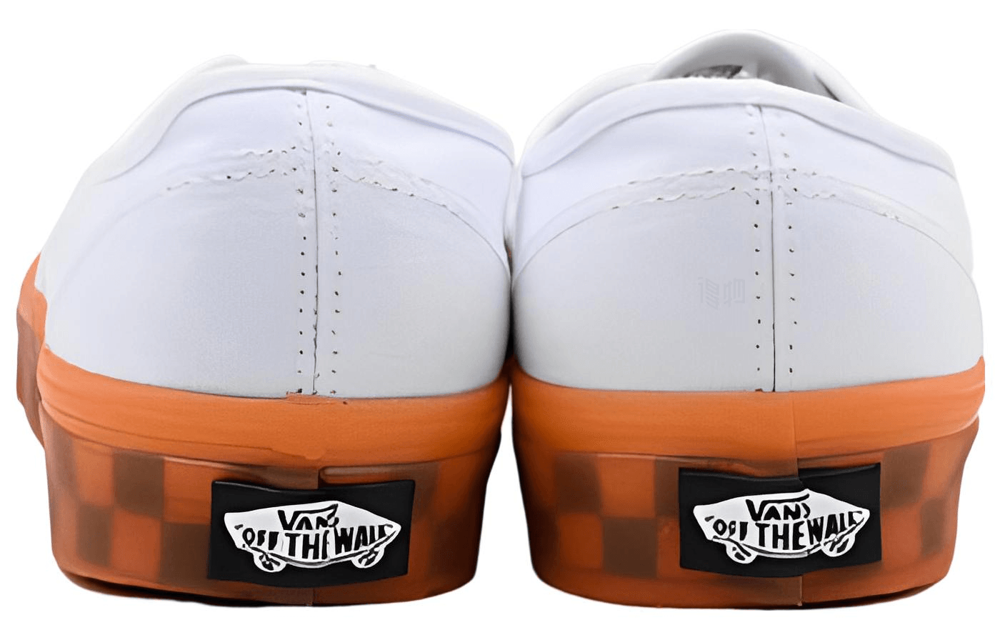 Vans Authentic White Orange — фото 4