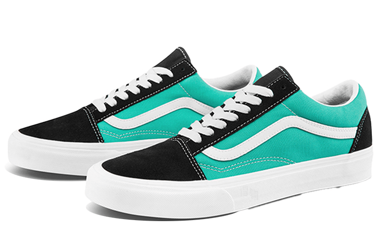 Vans Old Skool Blue Black White — фото 1