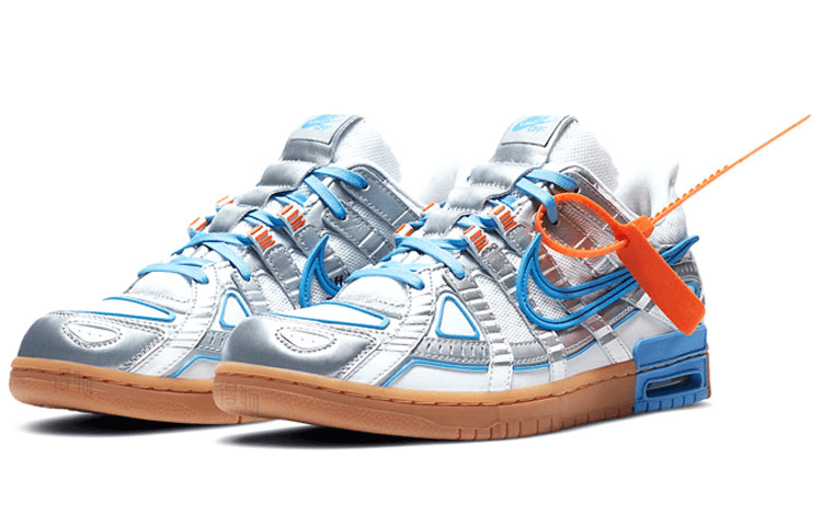 Nike OFF-WHITE x Nike Rubber Dunk Air University Blue — фото 2