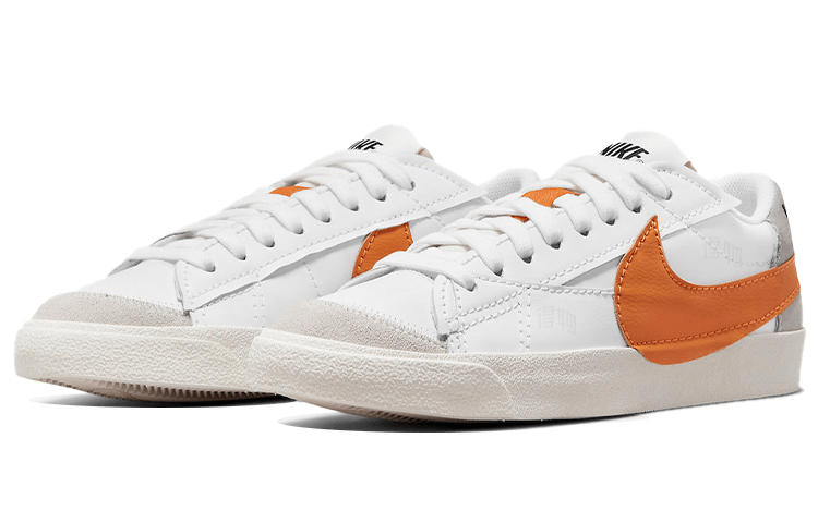 Nike Blazer Low Jumbo White Orange — фото 2