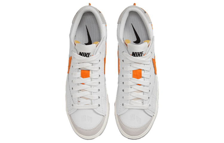 Nike Blazer Low Jumbo White Orange — фото 3