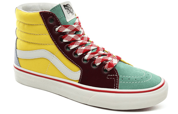 Vans SK8 High Yellow Green Red — фото 2