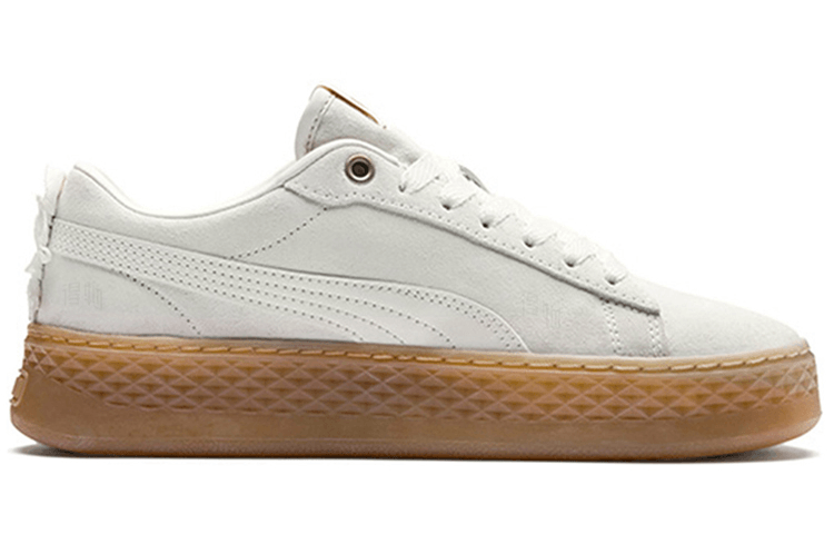 Puma Smash Platform Frill White Brown — фото 1