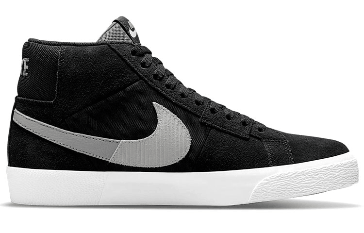 Nike Blazer Mid Black Grey — фото 1