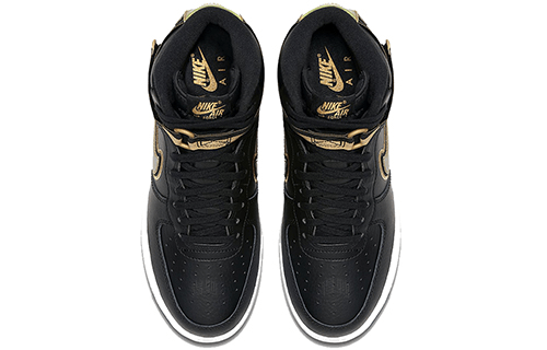 Nike Air Force 1 "For the Love of the Game" Black/Metallic — фото 3