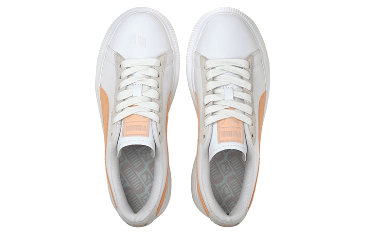 Puma Suede Mayu White Orange — фото 2
