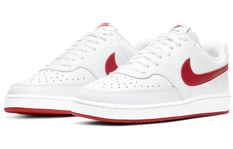 Nike Court Vision Low White Red — фото 2