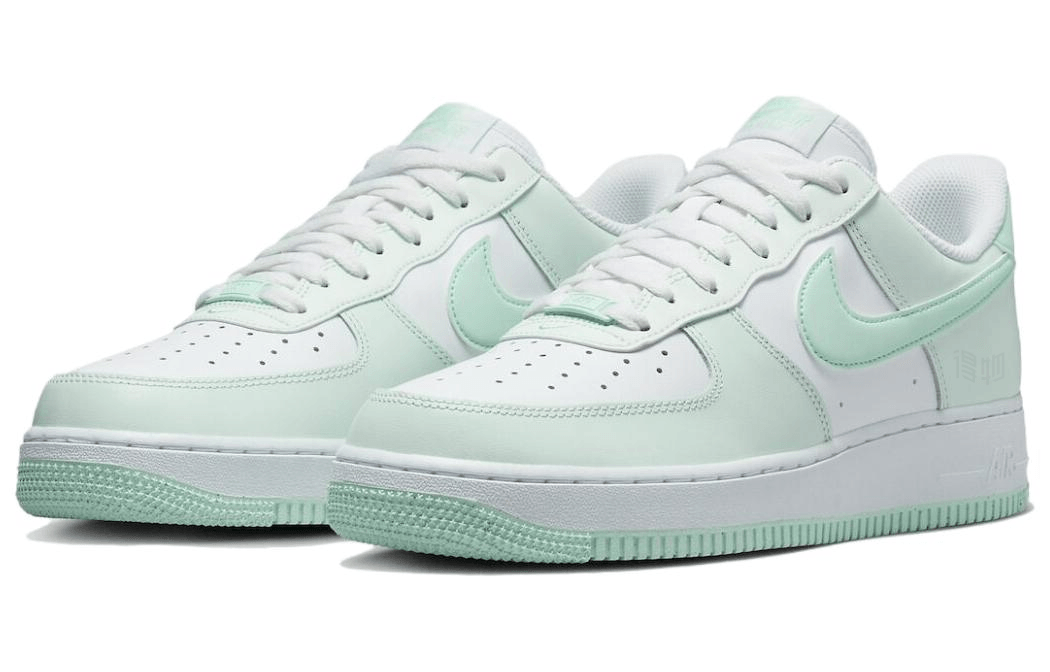 Nike Air Force 1 Low Green White — фото 2