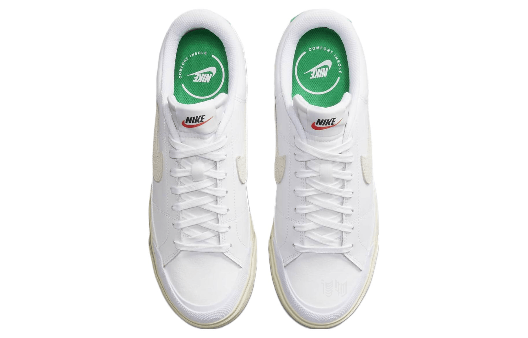 Nike Court Legacy Lift White Green — фото 3