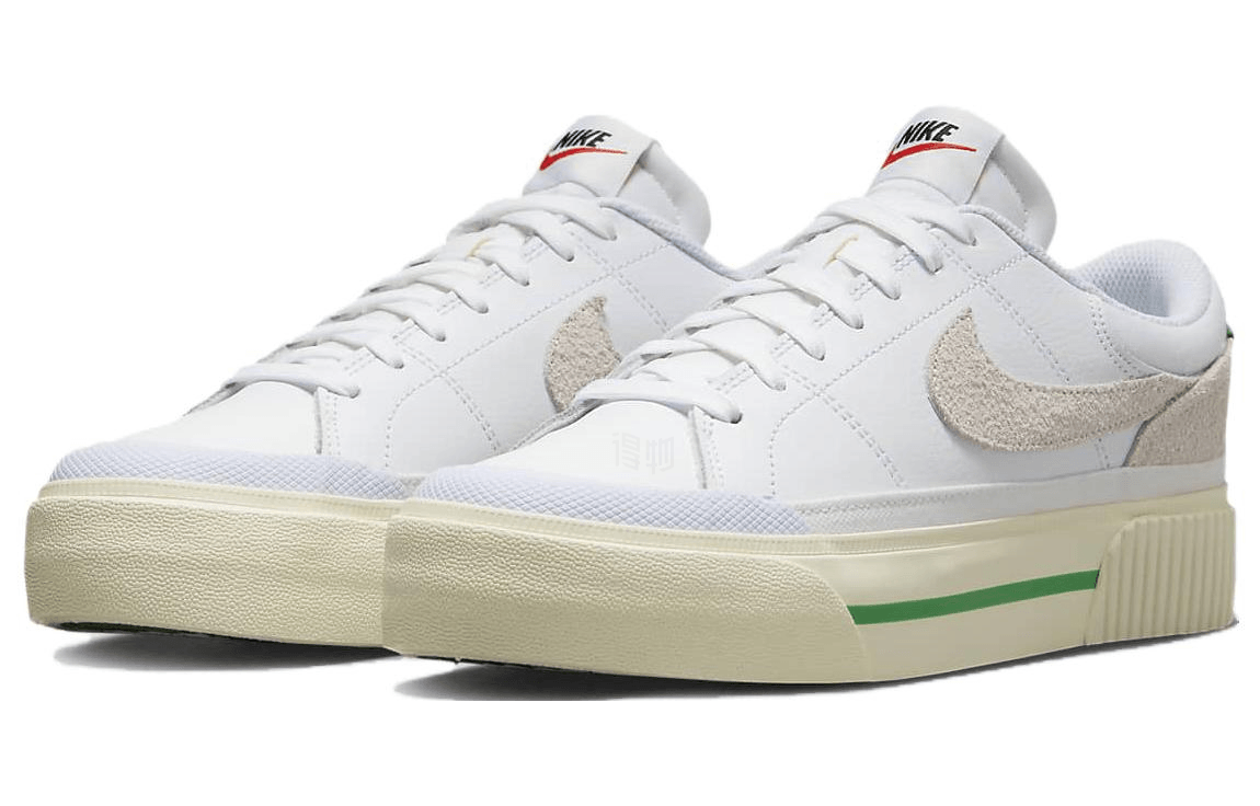 Nike Court Legacy Lift White Green — фото 2