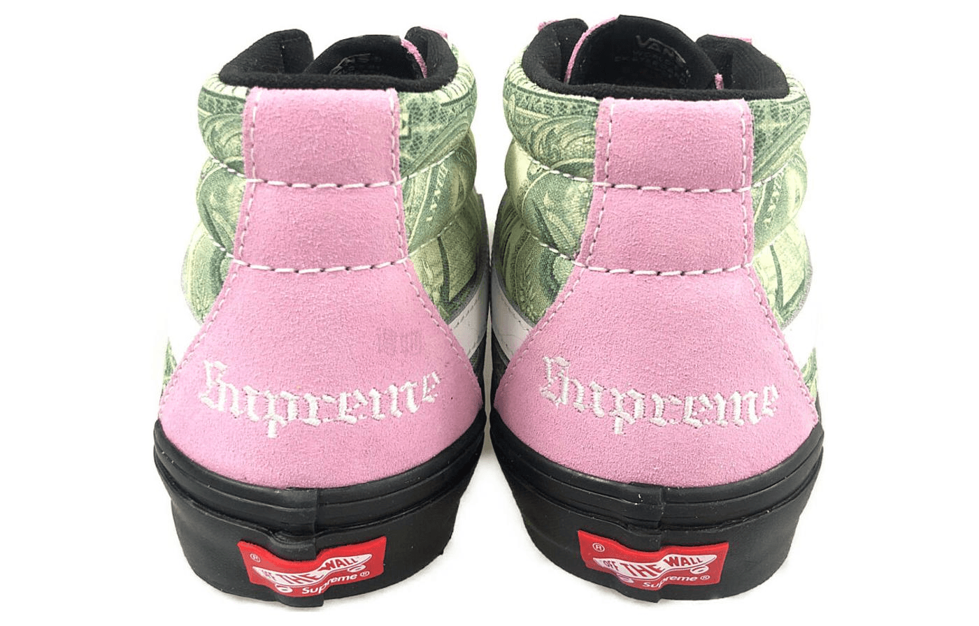 Vans Supreme x Vans Skate Grosso Mid Pink Green — фото 3