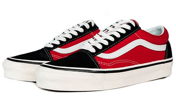 Vans Old Skool Anaheim Low Black Red — фото 2